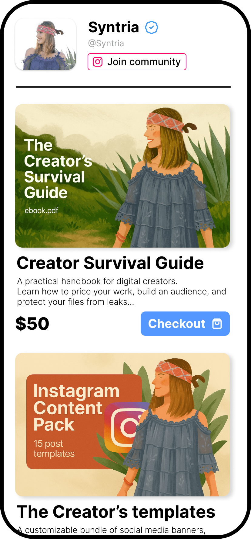 Store mobile example